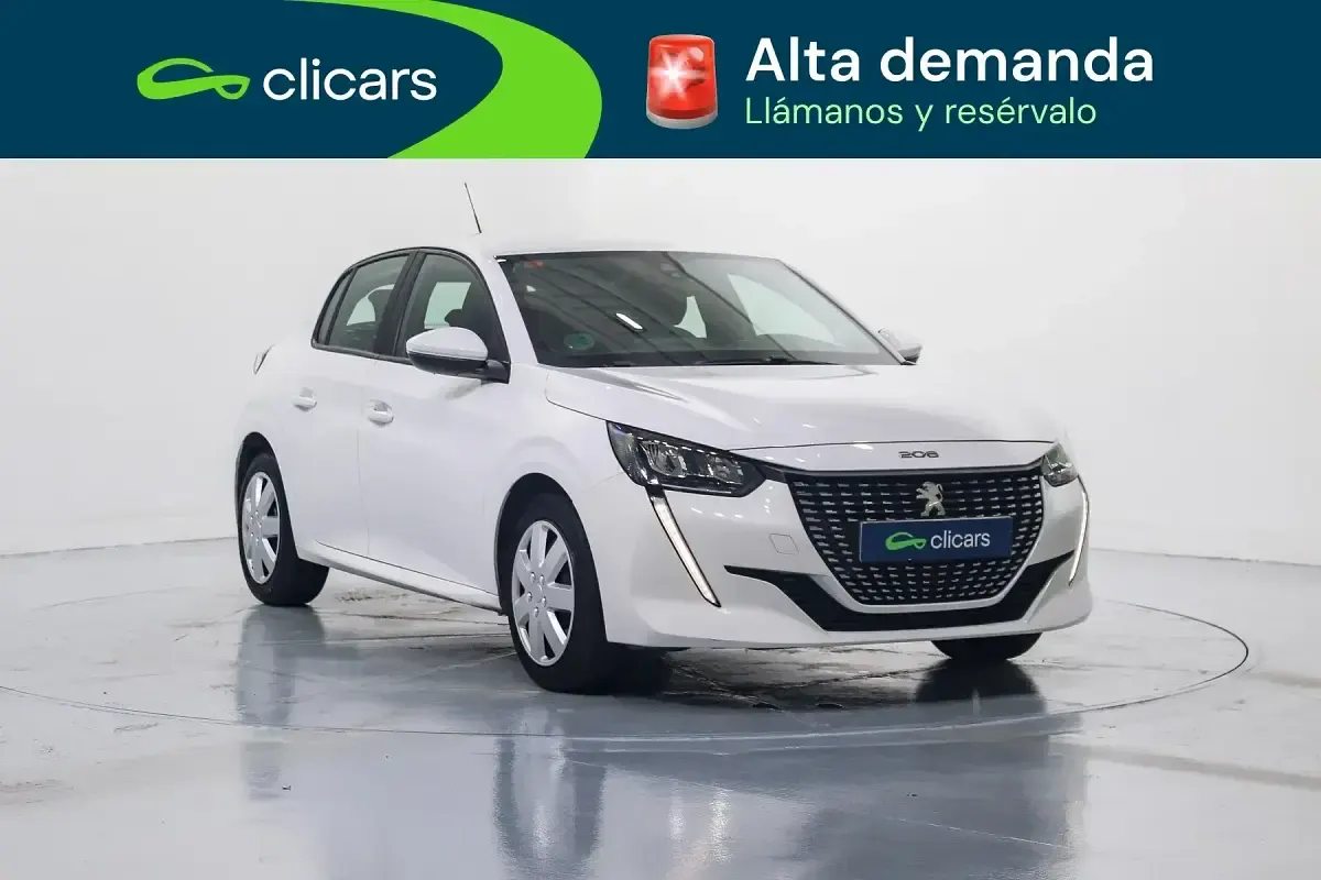 Usado Peugeot 208 Active 75 CV (55 kW) 2021 Blanco Utilitario