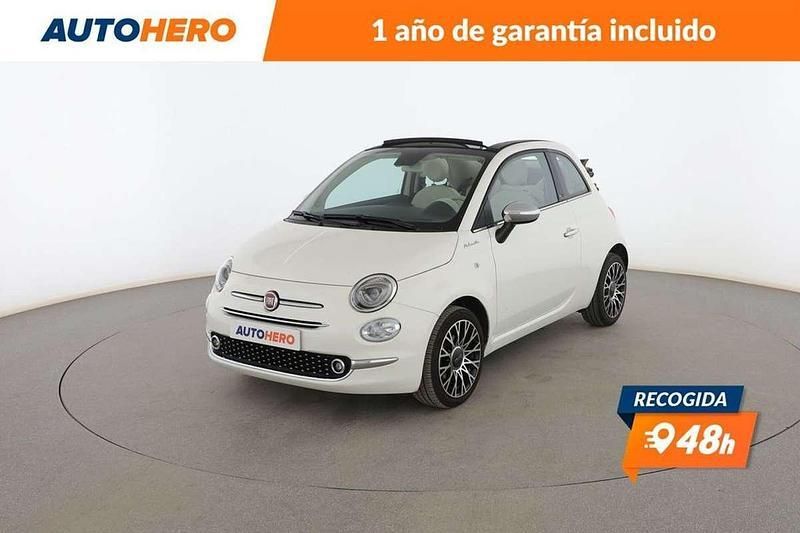 Beige Usado 2022 Fiat 500 Dolcevita Descapotable | 12.380 € (Precio justo) - Imagen 1/3