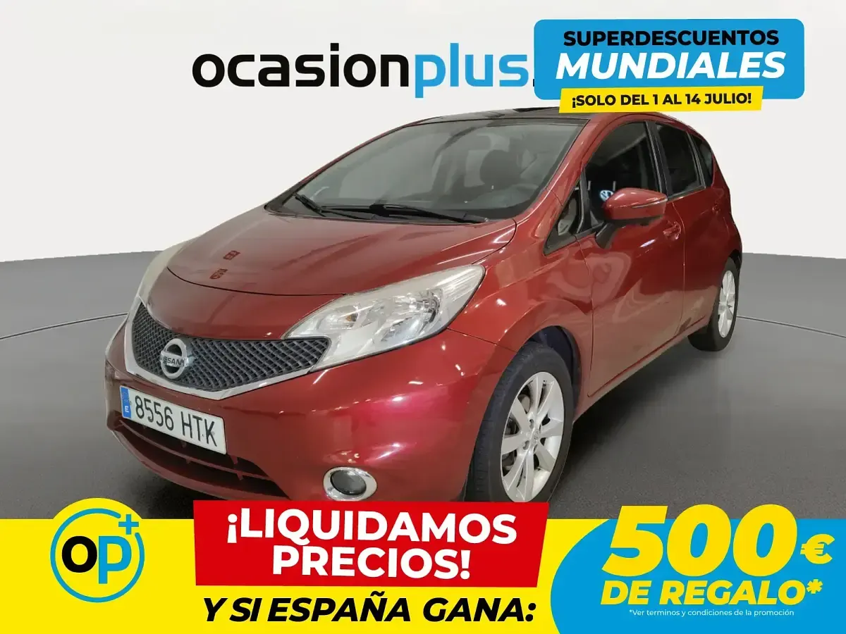 Usado Nissan Note Tekna 80 CV (58 kW) 2013 Rojo Utilitario
