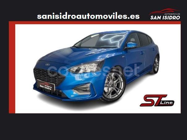 Azul Usado 2018 Ford Focus ST-Line Berlina | 13.990 € (Precio justo) - Imagen 1/4