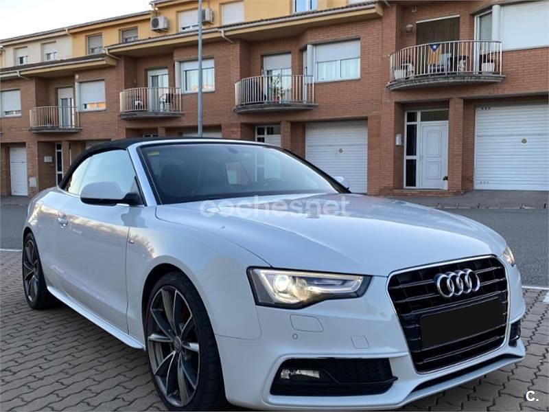 Blanco Usado 2016 Audi A5 Cabriolet S-Line Descapotable | 19.999 € (Precio justo) - Imagen 1/4
