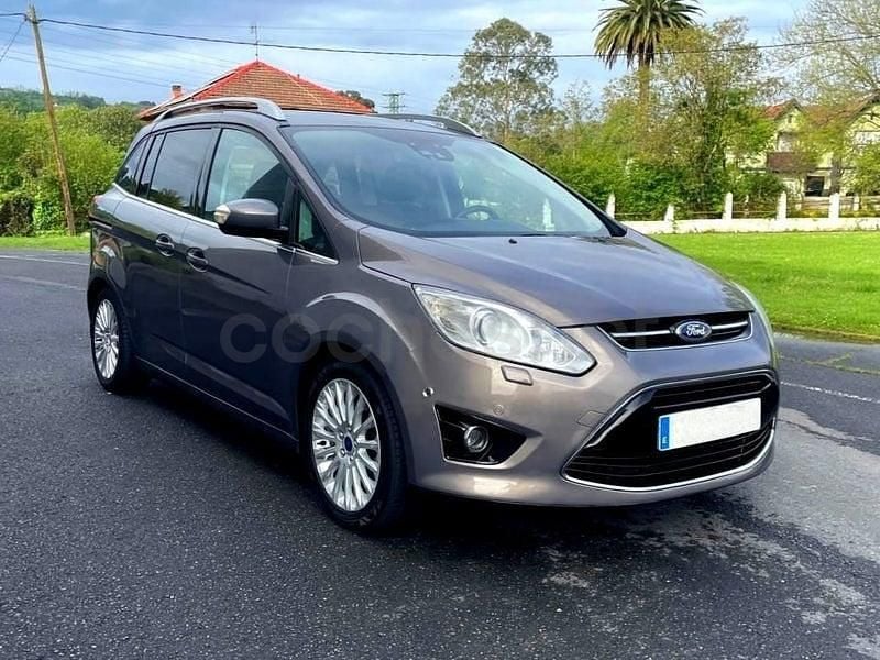 Gris / plata Usado 2014 Ford Grand C-Max Titanium Monovolumen | 6999 € (Buen precio) - Imagen 1/4