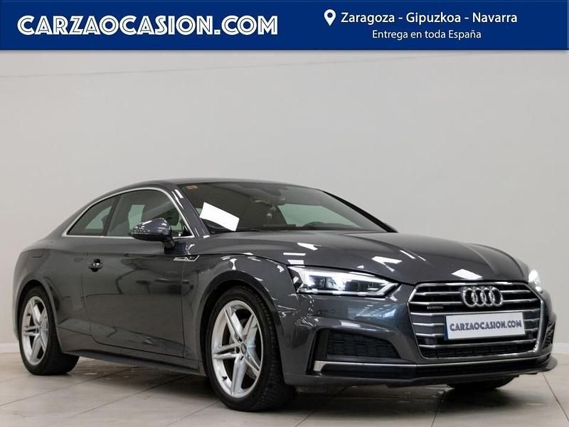 Usado Audi A5 S-Line 218 CV (160 kW) 2017 Gris Coupe