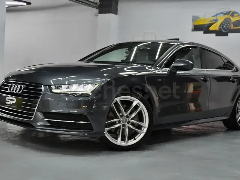 Usado Audi A7 Sportback S-Line 218 CV (160 kW) 2015 Gris / plata Utilitario