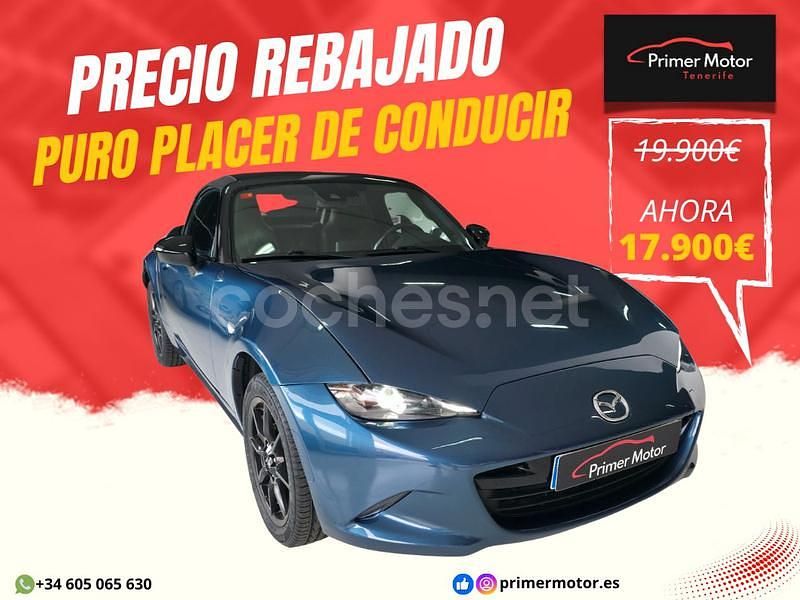 Azul Usado 2019 Mazda MX5 Descapotable | 17.900 € (Buen precio) - Imagen 1/4