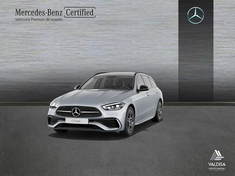 Gris Usado 2022 Mercedes C220 AMG line Familiar | 37.900 € (Un poco caro) - Imagen 1/4