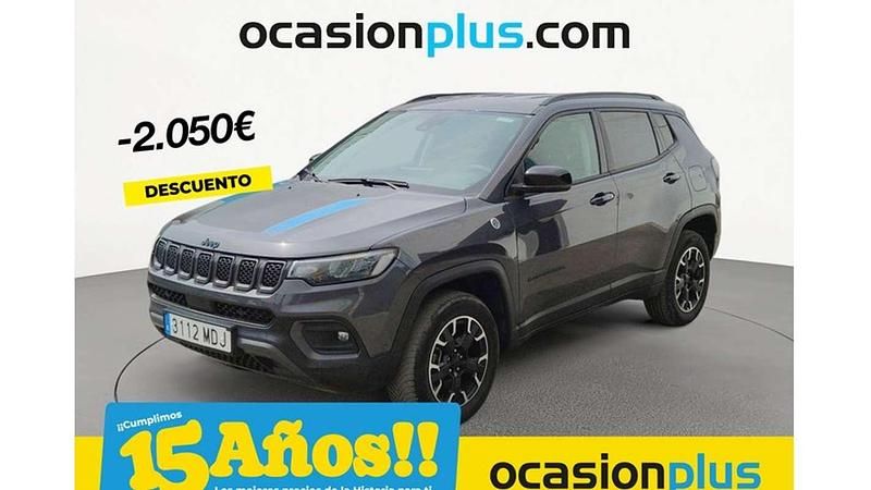 Blanco Usado 2023 Jeep Compass Trailhawk SUV | 20.500 € (Super precio) - Imagen 1/4