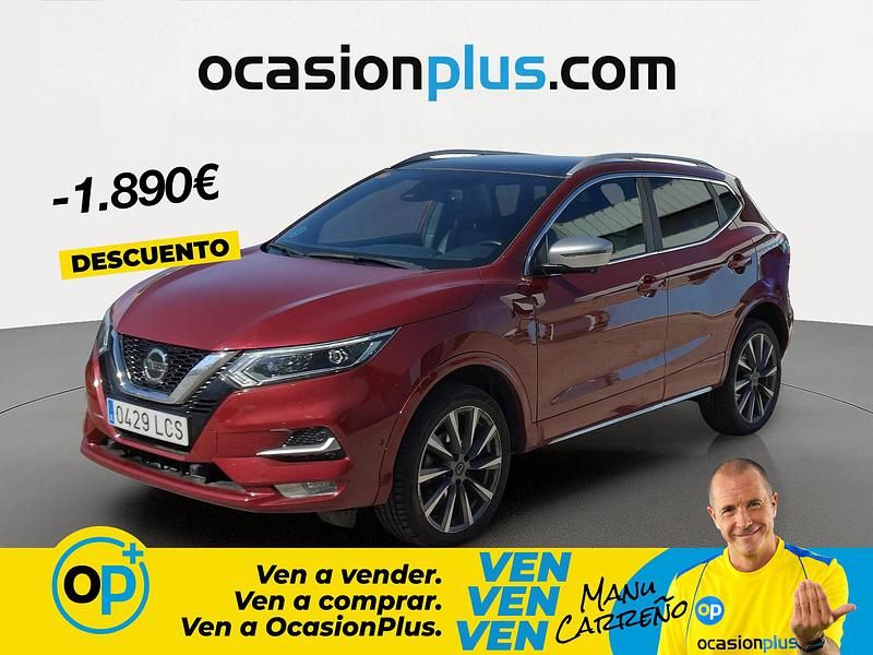Usado Nissan Qashqai Tekna+ 150 CV (110 kW) 2019 Rojo SUV