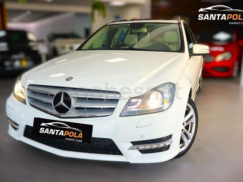 Usado Mercedes C250 Avantgarde 204 CV (150 kW) 2013 Blanco Familiar