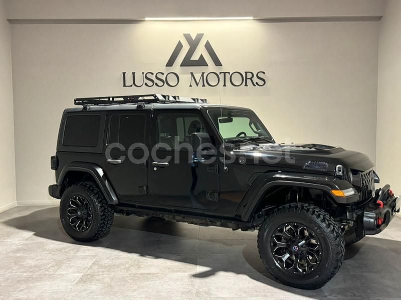 Negro Usado 2019 Jeep Wrangler Sahara SUV | 59.900 € - Imagen 1/4