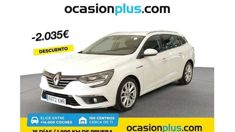 Blanco Usado 2018 Renault Mégane GrandTour Zen Familiar | 14.537 € (Buen precio) - Imagen 1/4