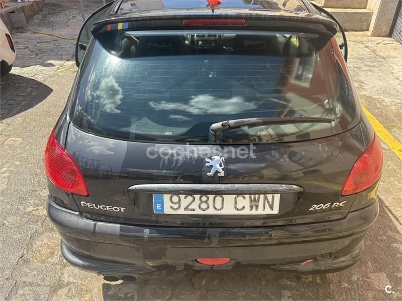 Negro Usado 2004 Peugeot 206 RC Berlina | 10.000 € - Imagen 1/2