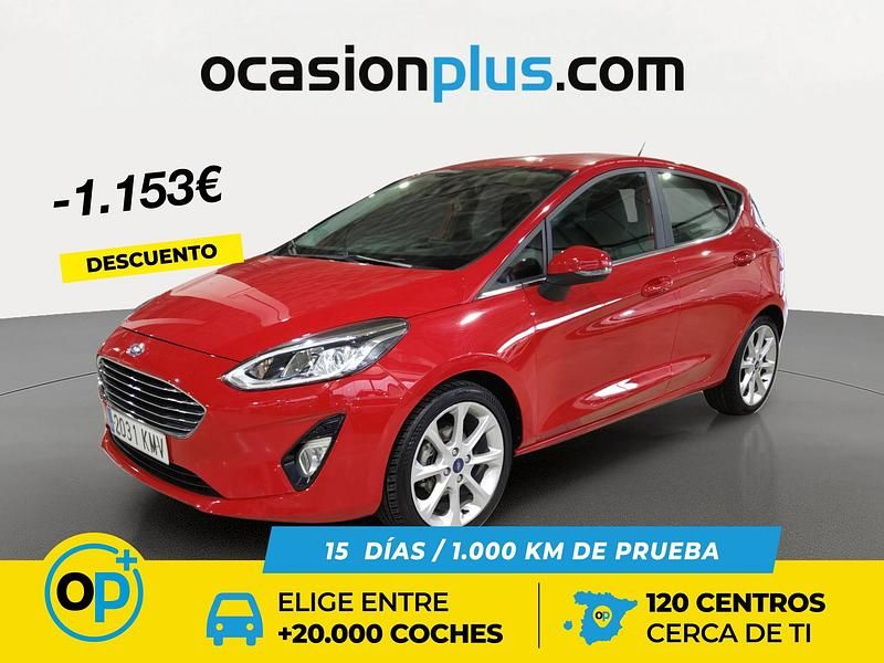 Rojo Usado 2018 Ford Fiesta Titanium Berlina | 12.690 € (Caro) - Imagen 1/4