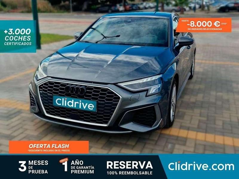 Gris Usado 2021 Audi A3 S-Line Berlina | 20.590 € (Precio justo) - Imagen 1/3