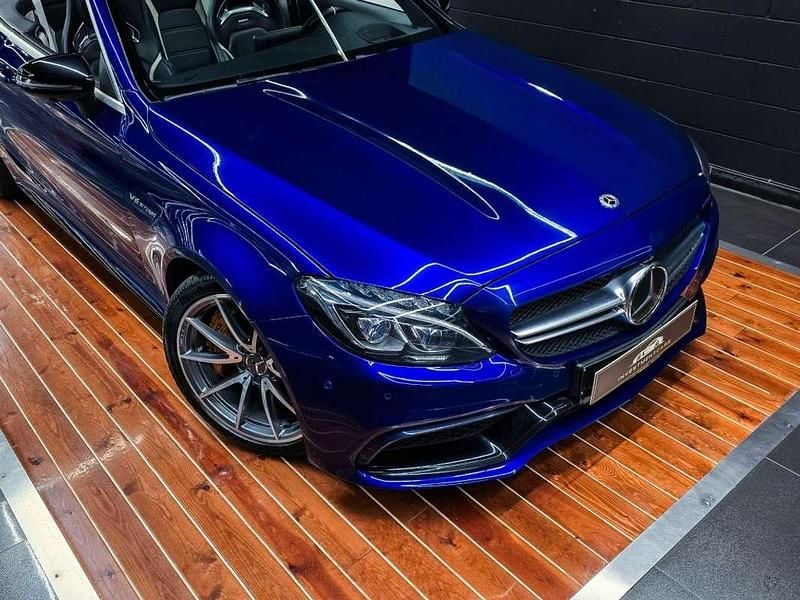 Usado Mercedes C63 AMG AMG 510 CV (375 kW) 2018 Azul Descapotable