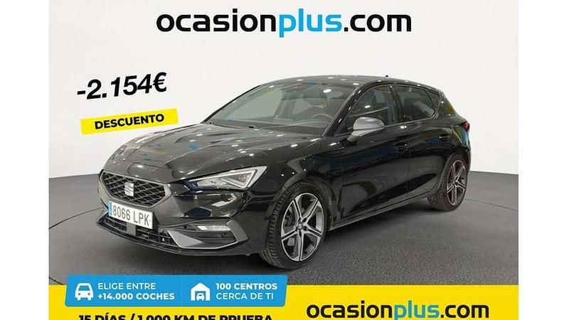 Negro Usado 2021 Seat Leon FR Utilitario | 21.546 € (Precio justo) - Imagen 1/4