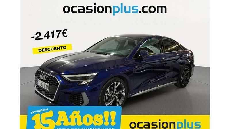 Azul Usado 2022 Audi A3 S-Line Berlina | 24.173 € (Precio justo) - Imagen 1/4