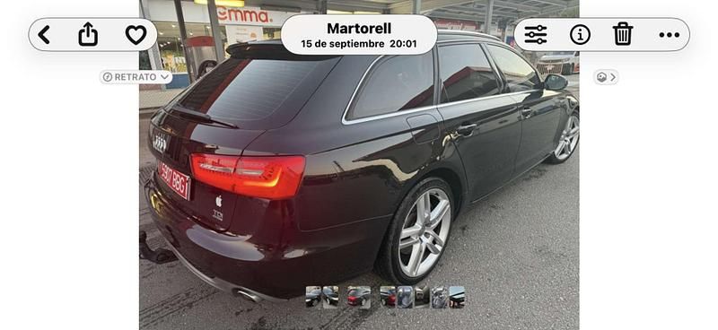 Usado Audi A6 S-Line 245 CV (180 kW) 2014 Negro Familiar