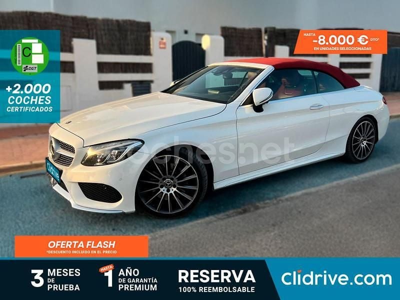 Blanco Usado 2018 Mercedes C220 Descapotable | 25.290 € (Buen precio) - Imagen 1/3