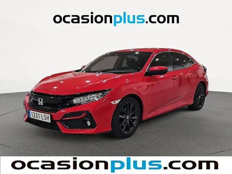 Rojo Usado 2021 Honda Civic Elegance Utilitario | 20.900 € (Precio justo) - Imagen 1/4