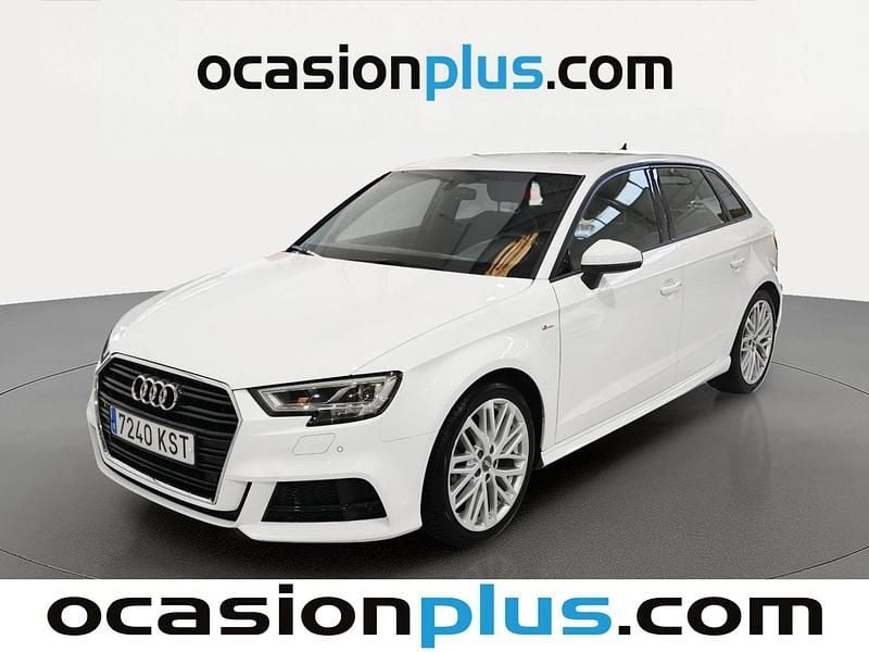Usado Audi A3 Sportback S-Line 116 CV (85 kW) 2019 Blanco Utilitario
