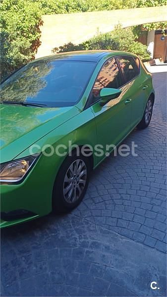 Usado Seat Leon Style 150 CV (110 kW) 2014 Verde Berlina