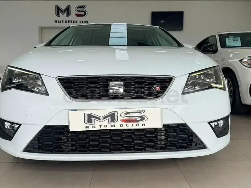 Usado Seat Leon FR 150 CV (110 kW) 2014 Blanco Berlina