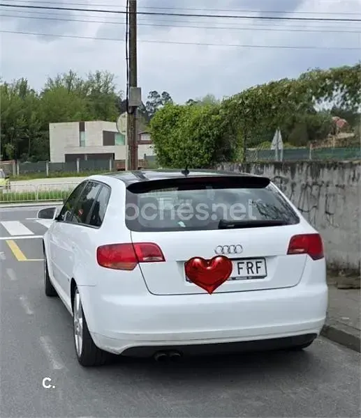 Usado Audi A3 Ambition 140 CV (102 kW) 2007 Blanco Utilitario