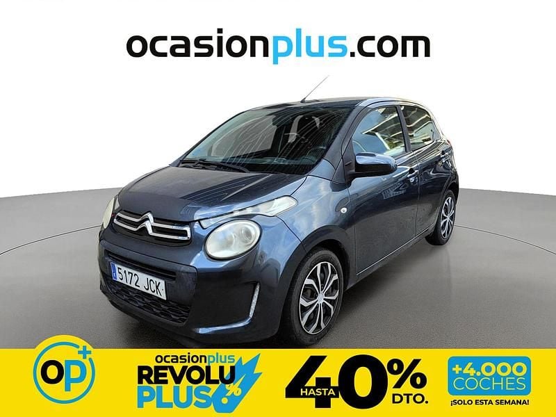 Usado Citroën C1 Feel 82 CV (60 kW) 2015 Gris Utilitario