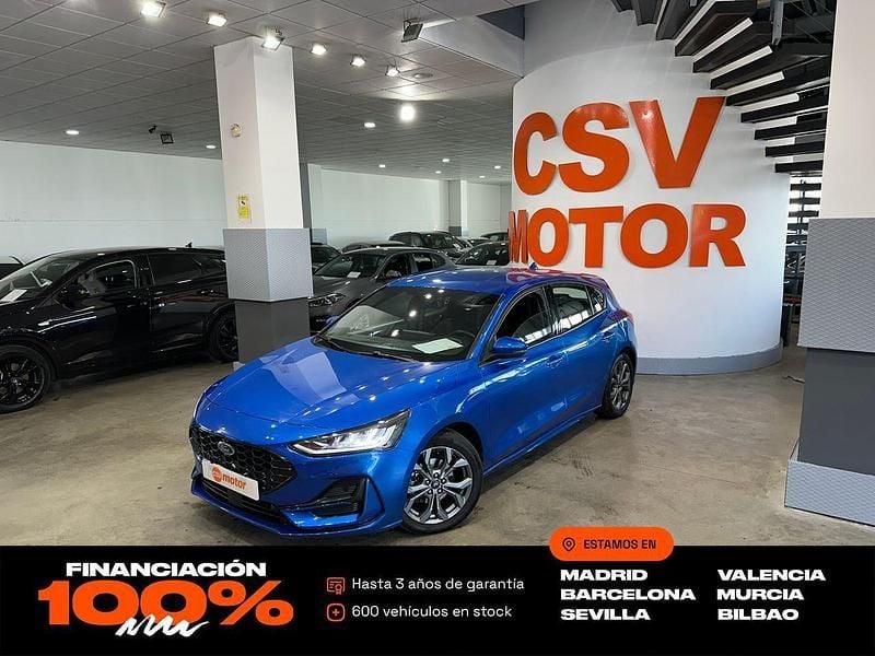 Azul Usado 2023 Ford Focus ST-Line Berlina | 16.250 € (Precio justo) - Imagen 1/4