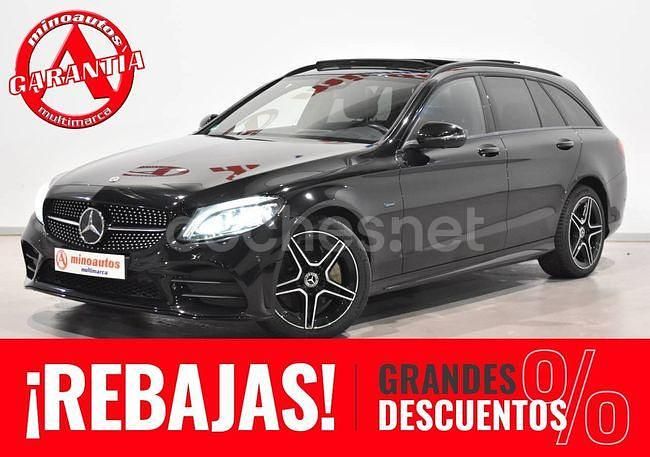 Negro Usado 2020 Mercedes C300e AMG line Familiar | 29.890 € (Un poco caro) - Imagen 1/4