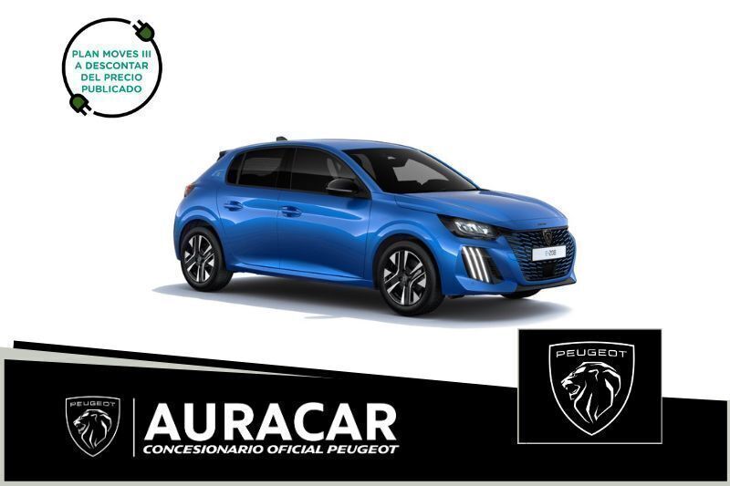 Azul Nuevo 2024 Peugeot e-208 Allure Utilitario | 32.075 € (Un poco caro) - Imagen 1/4