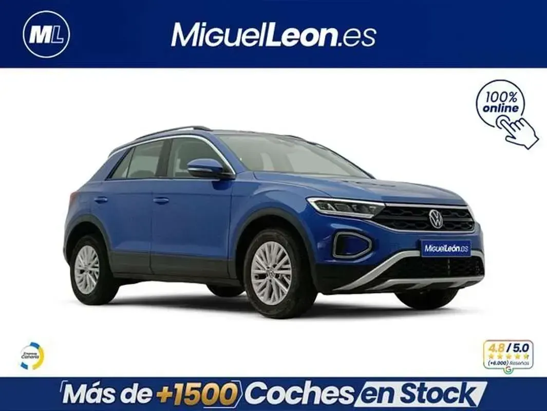 Usado VW T-Roc Edition 110 CV (80 kW) 2022 Azul SUV