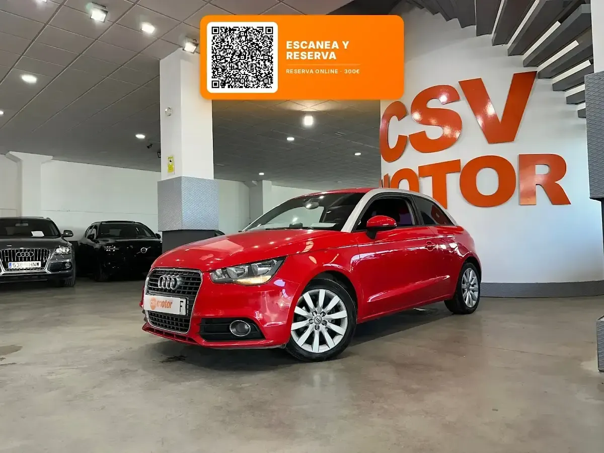 Usado Audi A1 Ambition 90 CV (66 kW) 2013 Rojo Utilitario