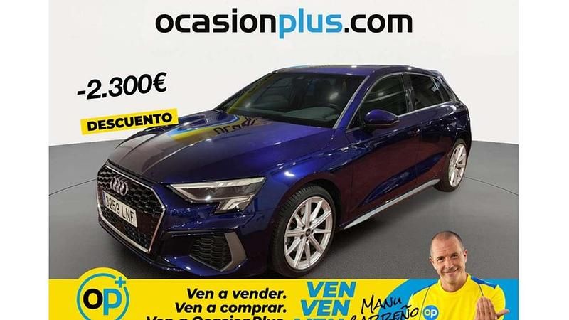 Usado Audi A3 Sportback S-Line 116 CV (85 kW) 2021 Azul Utilitario