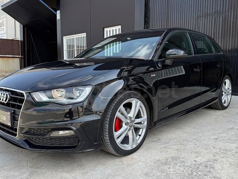 Usado Audi A3 S-Line 150 CV (110 kW) 2014 Negro Berlina