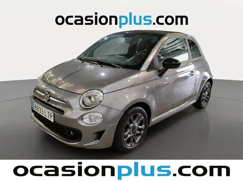 Usado Fiat 500C Connect 70 CV (51 kW) 2021 Gris / plata Descapotable