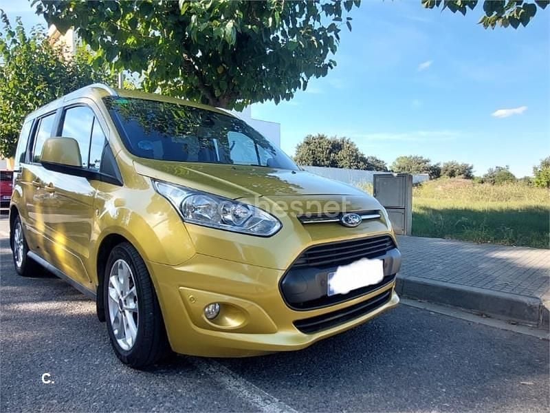 Amarillo Usado 2017 Ford Tourneo Connect Titanium Monovolumen | 14.500 € (Precio justo) - Imagen 1/4