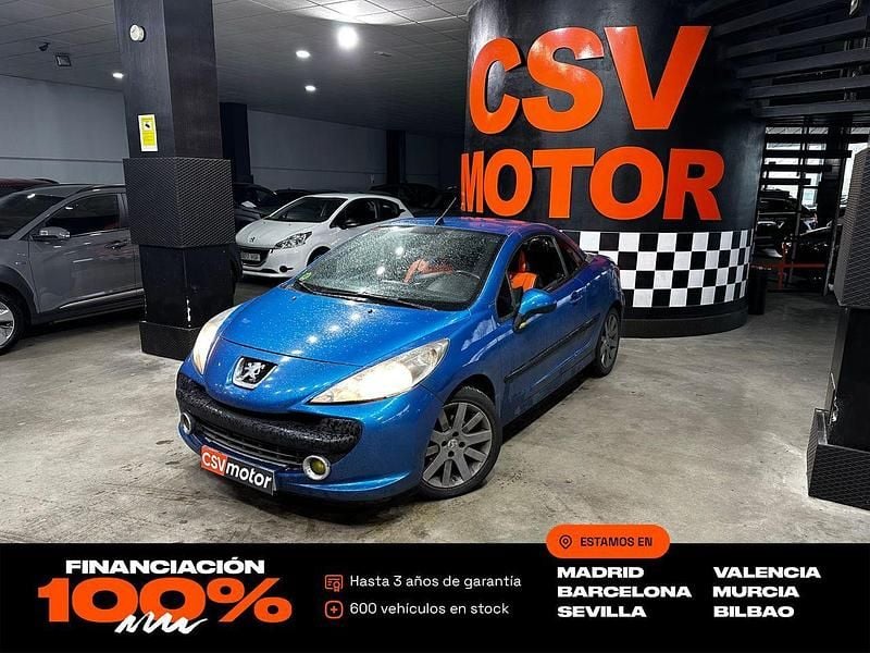 Azul Usado 2008 Peugeot 207 CC Descapotable | 2850 € (Buen precio) - Imagen 1/4