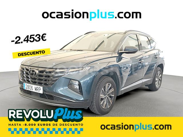 Azul Usado 2024 Hyundai Tucson SUV | 26.990 € (Un poco caro) - Imagen 1/4