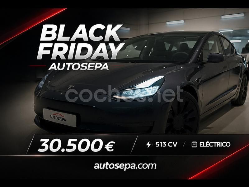 Eléctrico Usado 2021 Tesla Model 3 Performance Berlina | 30.500 € (Precio justo) - Imagen 1/4