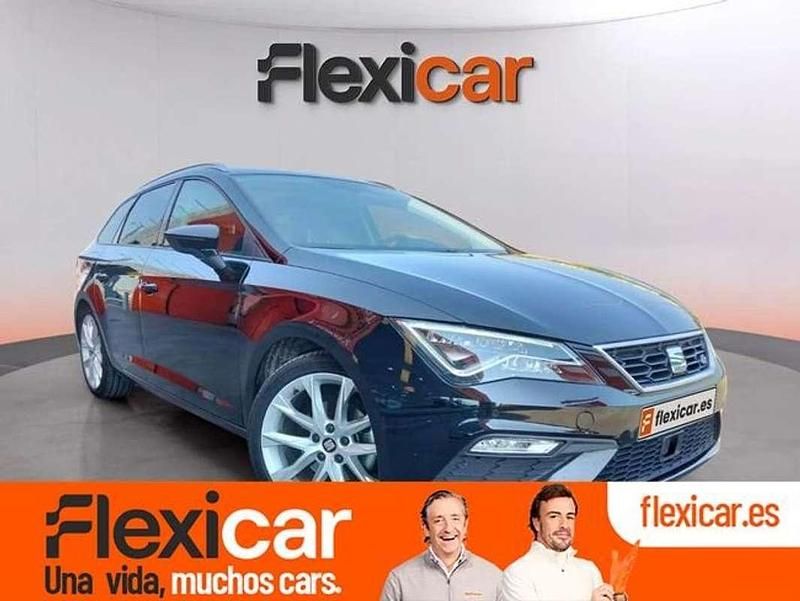 Negro Usado 2019 Seat Leon FR Familiar | 16.990 € (Precio justo) - Imagen 1/4
