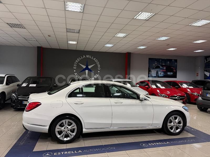 Usado Mercedes C180 Avantgarde 156 CV (114 kW) 2014 Blanco Berlina