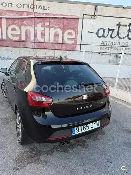 Usado Seat Ibiza FR 105 CV (77 kW) 2017 Negro Berlina