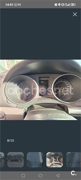 Usado VW Golf VI 105 CV (77 kW) 2011 Negro Utilitario