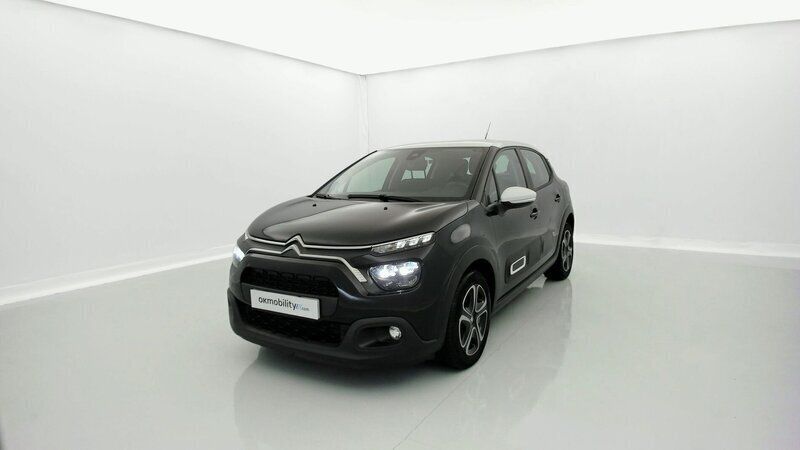 Negro perla metalizado Usado 2022 Citroën C3 Feel Utilitario | 11.870 € (Buen precio) - Imagen 1/4