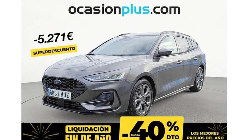 Gris Usado 2023 Ford Focus ST-Line Familiar | 15.173 € (Super precio) - Imagen 1/4