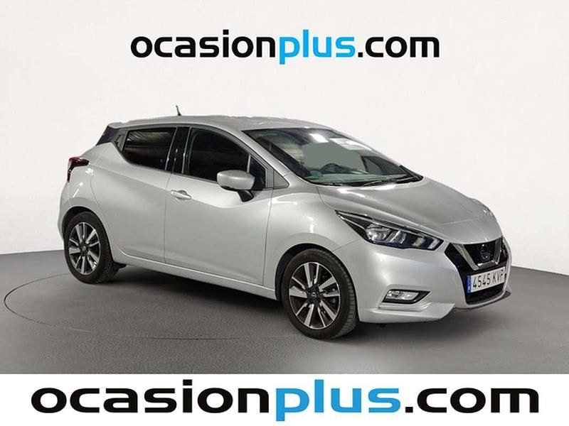 Usado Nissan Micra N-Connecta 90 CV (66 kW) 2019 Plateado Utilitario