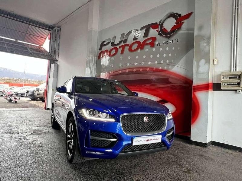Azul Usado 2018 Jaguar F-Pace R-Sport SUV | 19.990 € (Buen precio) - Imagen 1/4