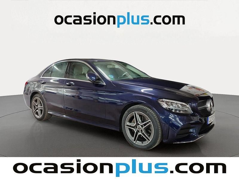 Azul Usado 2018 Mercedes C200 AMG Berlina | 23.900 € (Buen precio) - Imagen 1/3